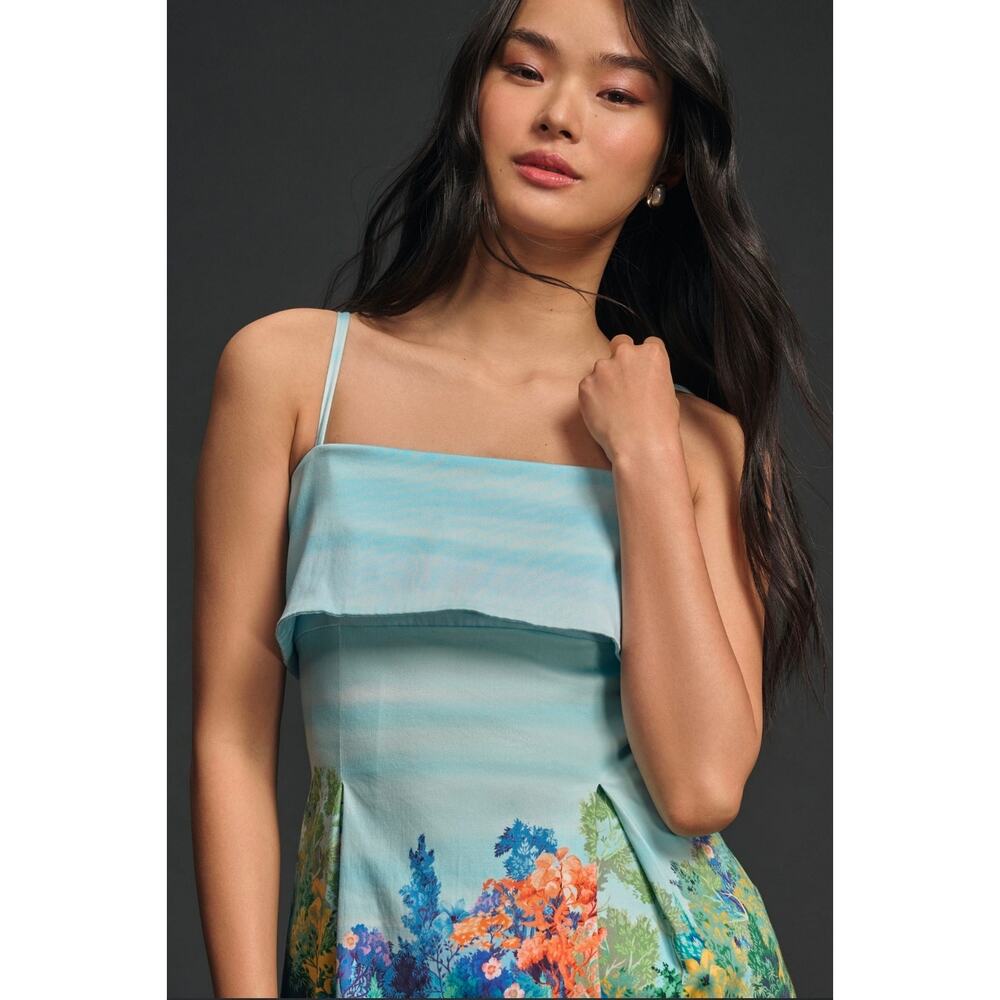 NWOT Anthropologie Sleeveless Printed Dress. Size XL Petite. Ret $178 - Picture 2 of 10
